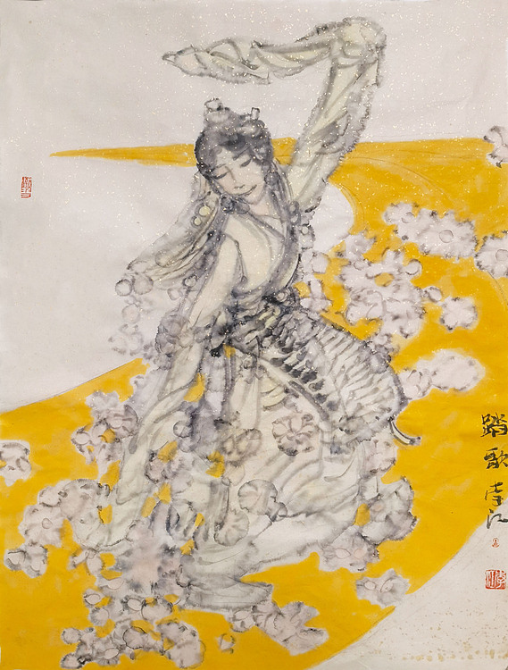 四川省美协理事 中美协会员 德国名人步行街留下手模的女画家——李江