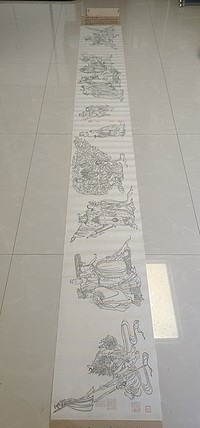 赵东方 送子天王图