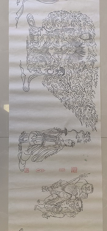 赵东方 送子天王图