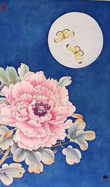 湖北美术学院艺术 硕士李林 花好月圆比翼双飞