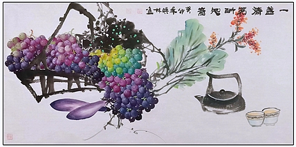 高晓林 （3977）国家一级美术师，江苏省美协会员《一盏清茗酬知音》