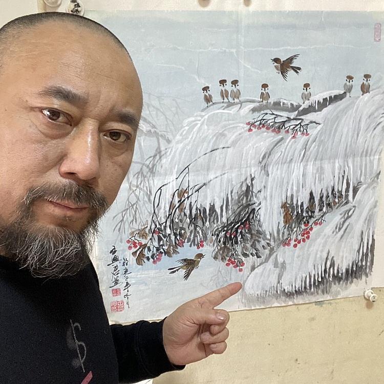 云中艺吉 王兴君作品《冰雪图》