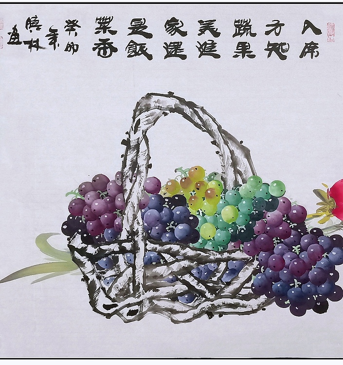 高晓林 （3978）国家一级美术师，江苏省美协会员《果蔬图》
