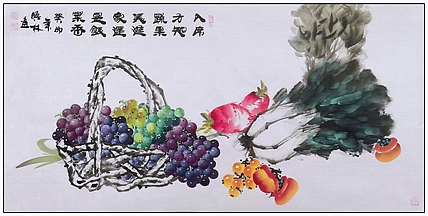 高晓林 （3978）国家一级美术师，江苏省美协会员《果蔬图》