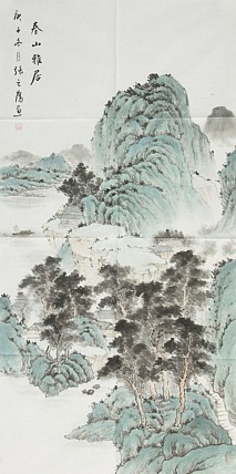 艺术家 张之鹰 春山雅居 山水国画