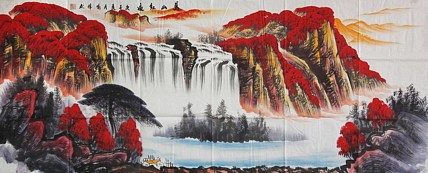 画家 喻伟 山水国画作品