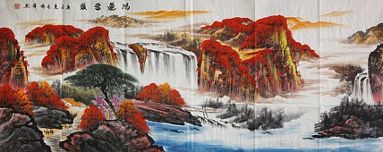 画家 喻伟 山水国画作品