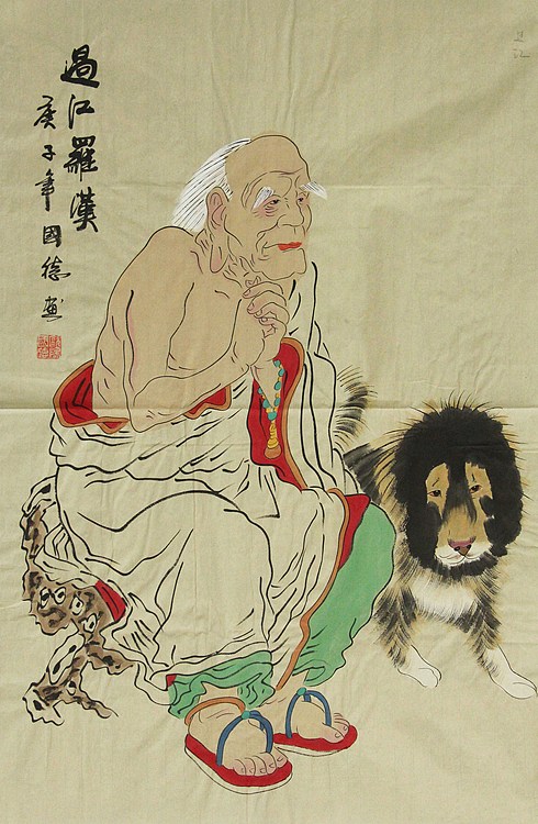 《罗汉图》画家欧阳国德