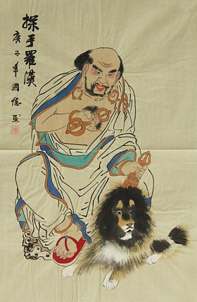 《罗汉图》画家欧阳国德