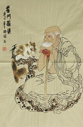 《罗汉图》画家欧阳国德