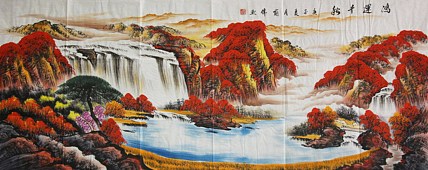 画家 喻伟 山水国画作品