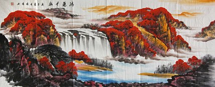 画家 喻伟 山水国画作品