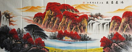 画家 喻伟 山水国画作品