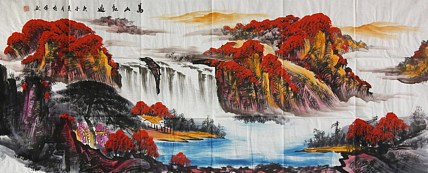 画家 喻伟 山水国画作品