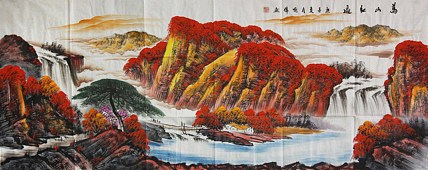 画家 喻伟 山水国画作品