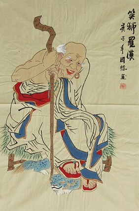 《罗汉图》画家欧阳国德