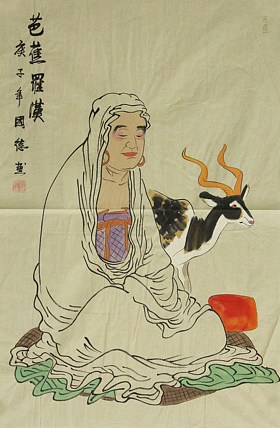 《罗汉图》画家欧阳国德