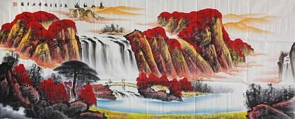画家 喻伟 山水国画作品
