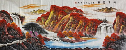 画家 喻伟 山水国画作品