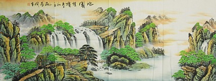 中国美协会员，陈学同 山水