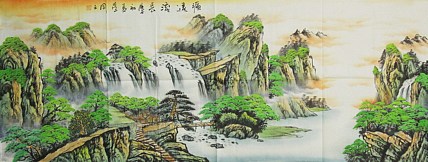 中国美协会员，陈学同 山水