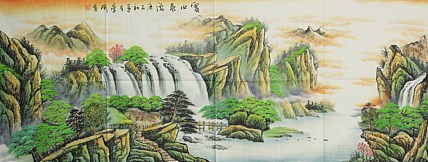 中国美协会员，陈学同 山水