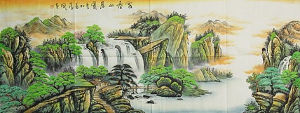 中国美协会员，陈学同 山水