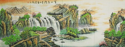 中国美协会员，陈学同 山水