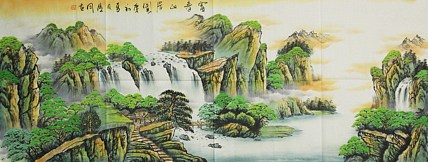 中国美协会员，陈学同 山水