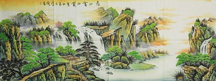 中国美协会员，陈学同 山水