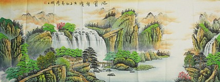 中国美协会员，陈学同 山水