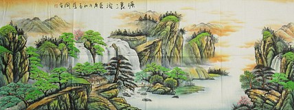 中国美协会员，陈学同 山水