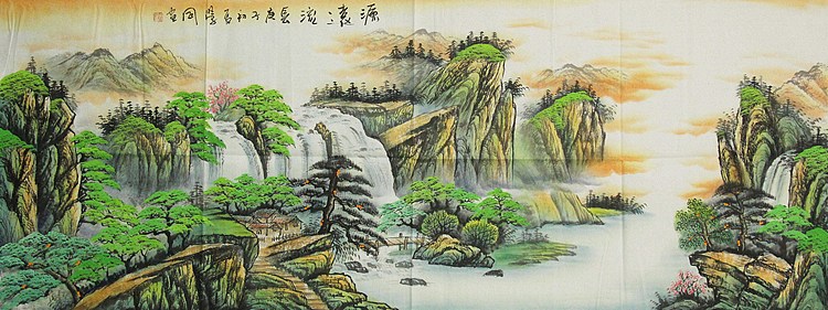 中国美协会员，陈学同 山水
