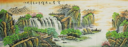 中国美协会员，陈学同 山水