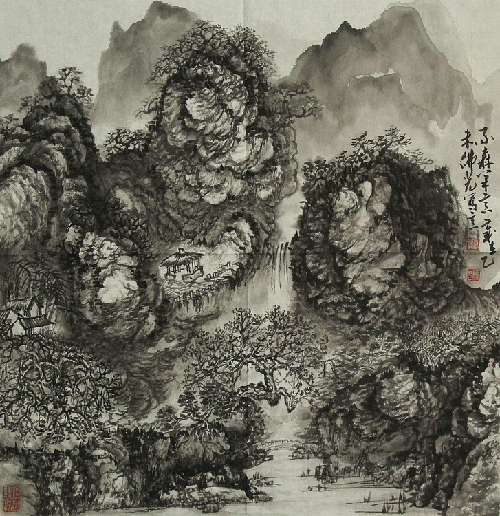 艺术家 李佛光 山水