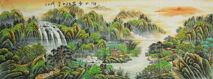 中国美协会员，陈学同 山水