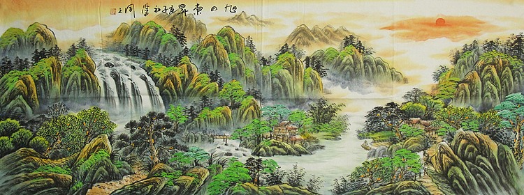 中国美协会员，陈学同 山水