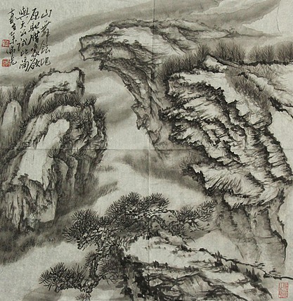 艺术家 李佛光 山水国画