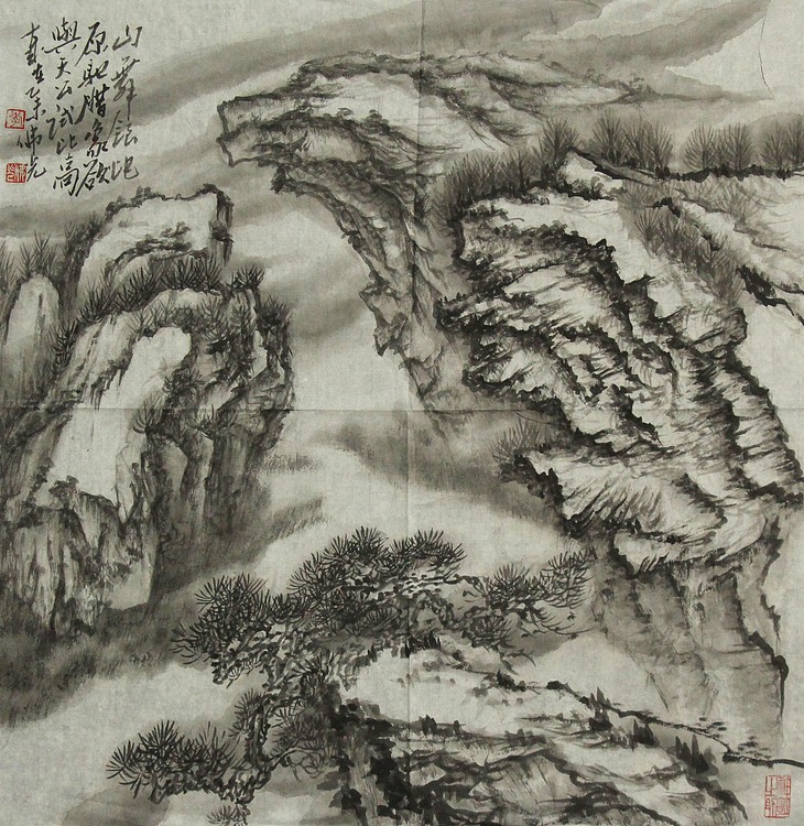 艺术家 李佛光 山水国画