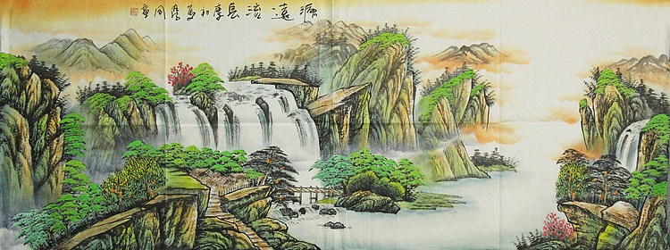 中国美协会员，陈学同 山水