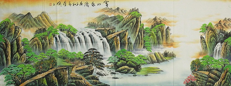 中国美协会员，陈学同 山水