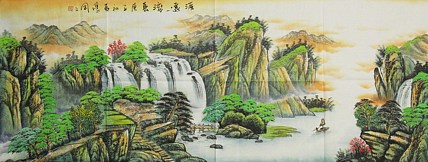 中国美协会员，陈学同 山水