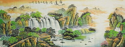 中国美协会员，陈学同 山水