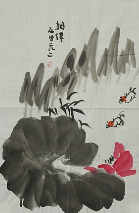 山东省美协会员, 泰山区美协副主席，张连百