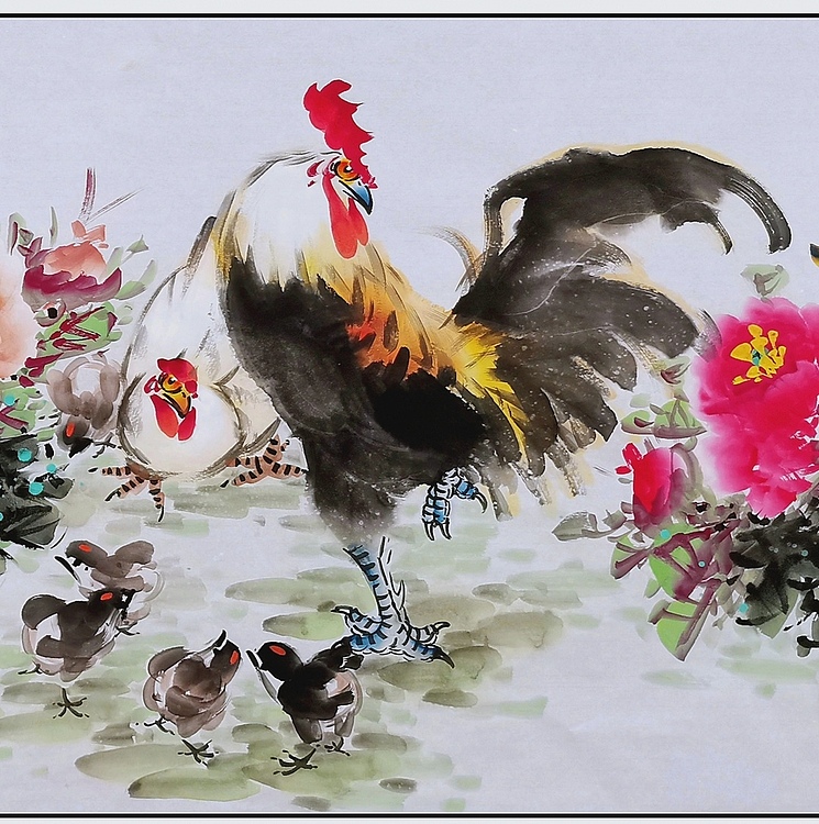 高晓林 （3987）国家一级美术师，江苏省美协会员《花开吉祥》