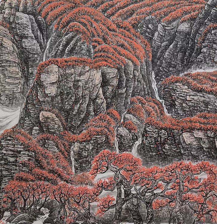 骆裕 燕山秋色