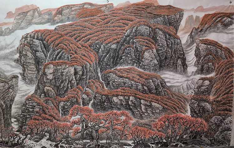 骆裕 燕山秋色