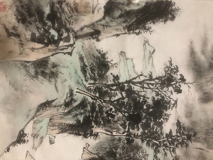 朱玉熙 山东中青年画家 潍坊潍城美协理事 峰峦叠翠