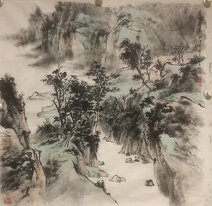 朱玉熙 山东中青年画家 潍坊潍城美协理事 峰峦叠翠