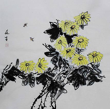 山东美协会员 李延生 花鸟